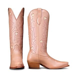 Tecovas The Annie Hearts in Rose Gold *Size 8